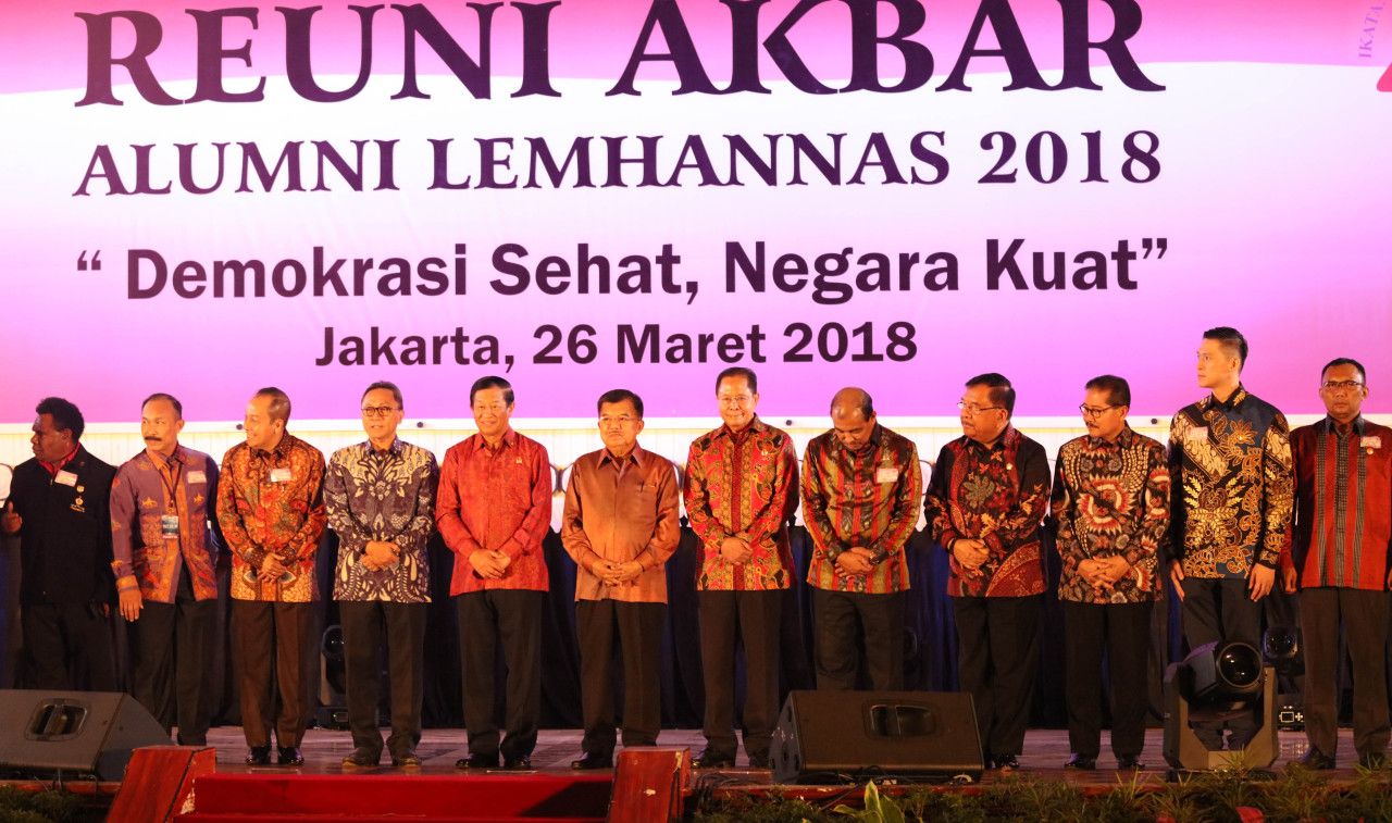 Wakil Presiden Jusuf Kalla Hadiri Reuni Akbar Alumni LEMHANNAS 2018