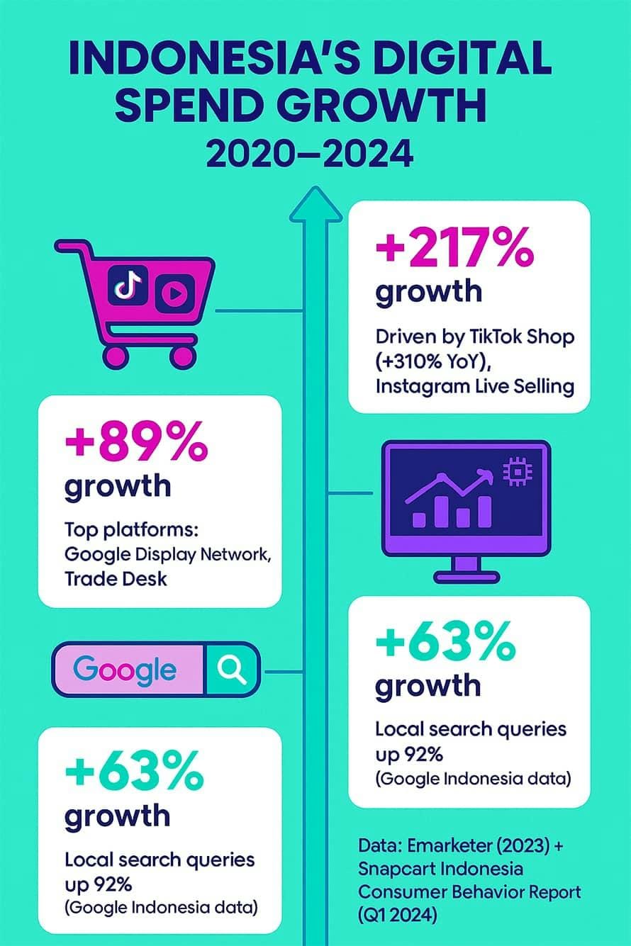 Indonesia's Digital Spend Growth (2020-2024)